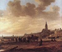 Goyen, Jan van - Beach at Scheveningen